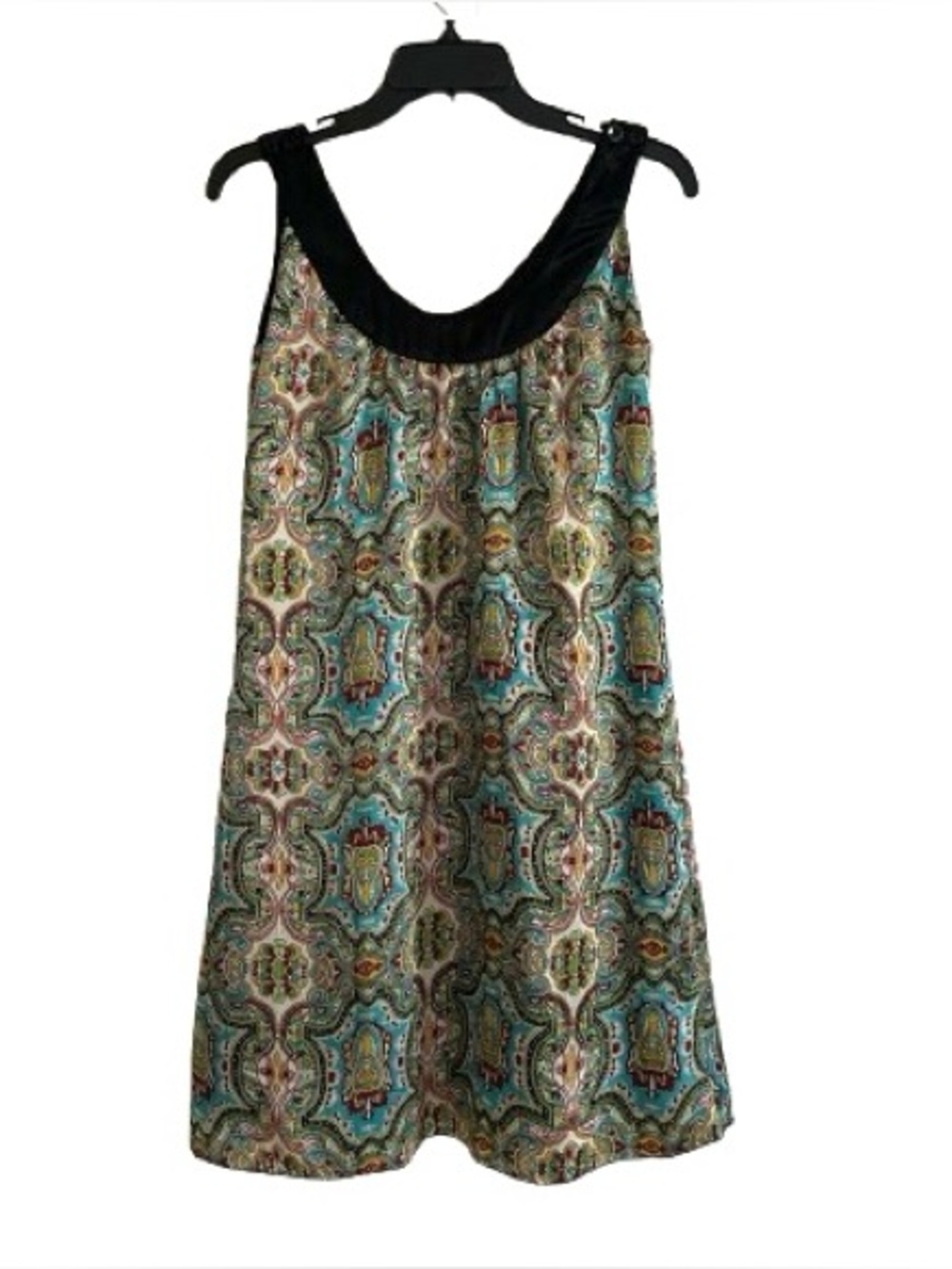 Lula Kate Dress Silk Multi Color Paisley Print Sleeveless Lined Dress Size 0